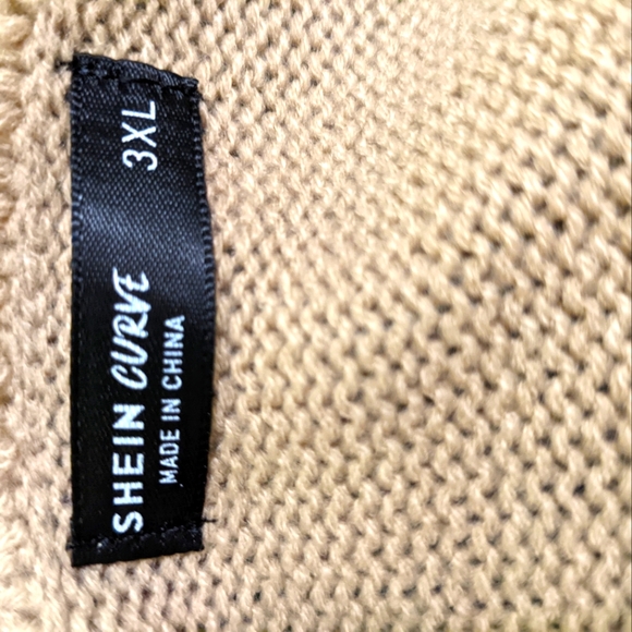 NWOT Beige Shein Sweater Vest - Picture 3 of 5